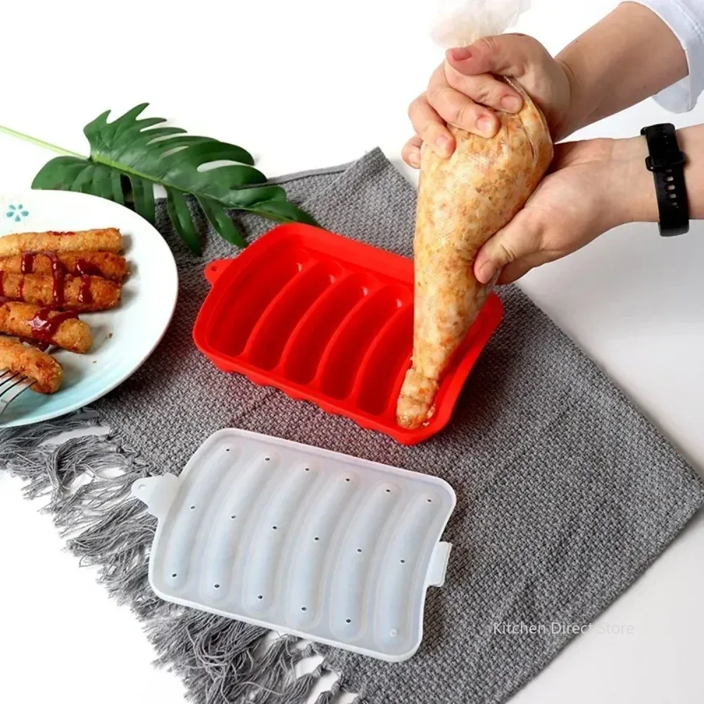 Sausage Maker Mould 6 Grids Si - đánh giá và giá Hot Dog Press