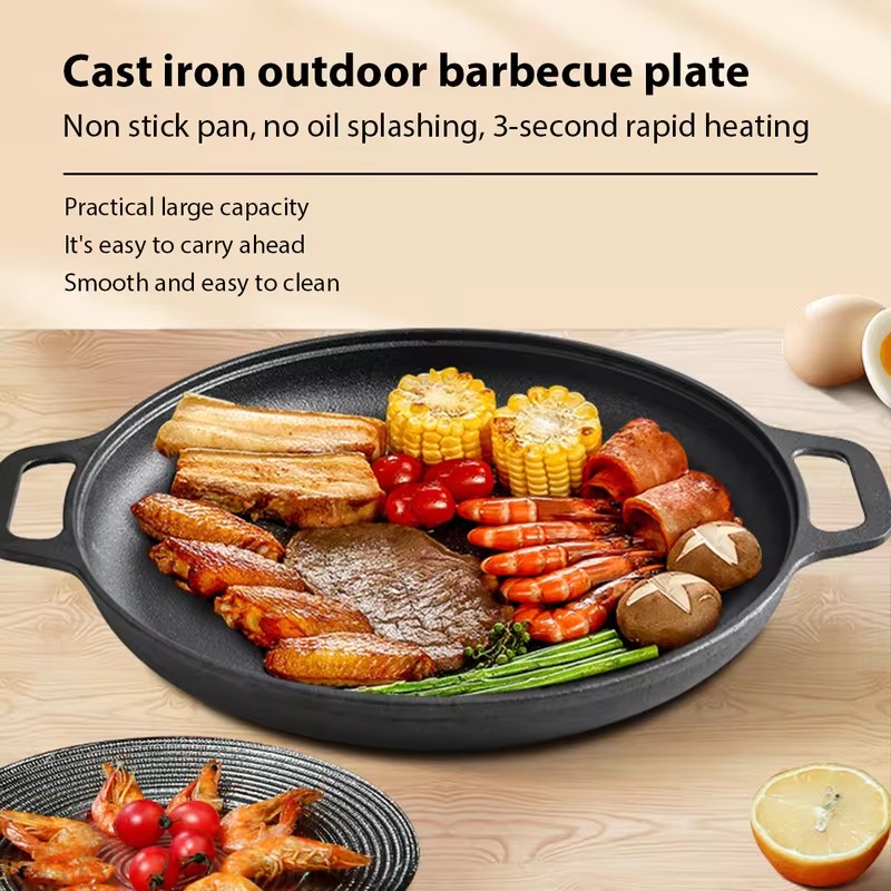 Heavy-Duty Cast Iron Fry Pan w - đánh giá và giá Mini Pancake Griddle