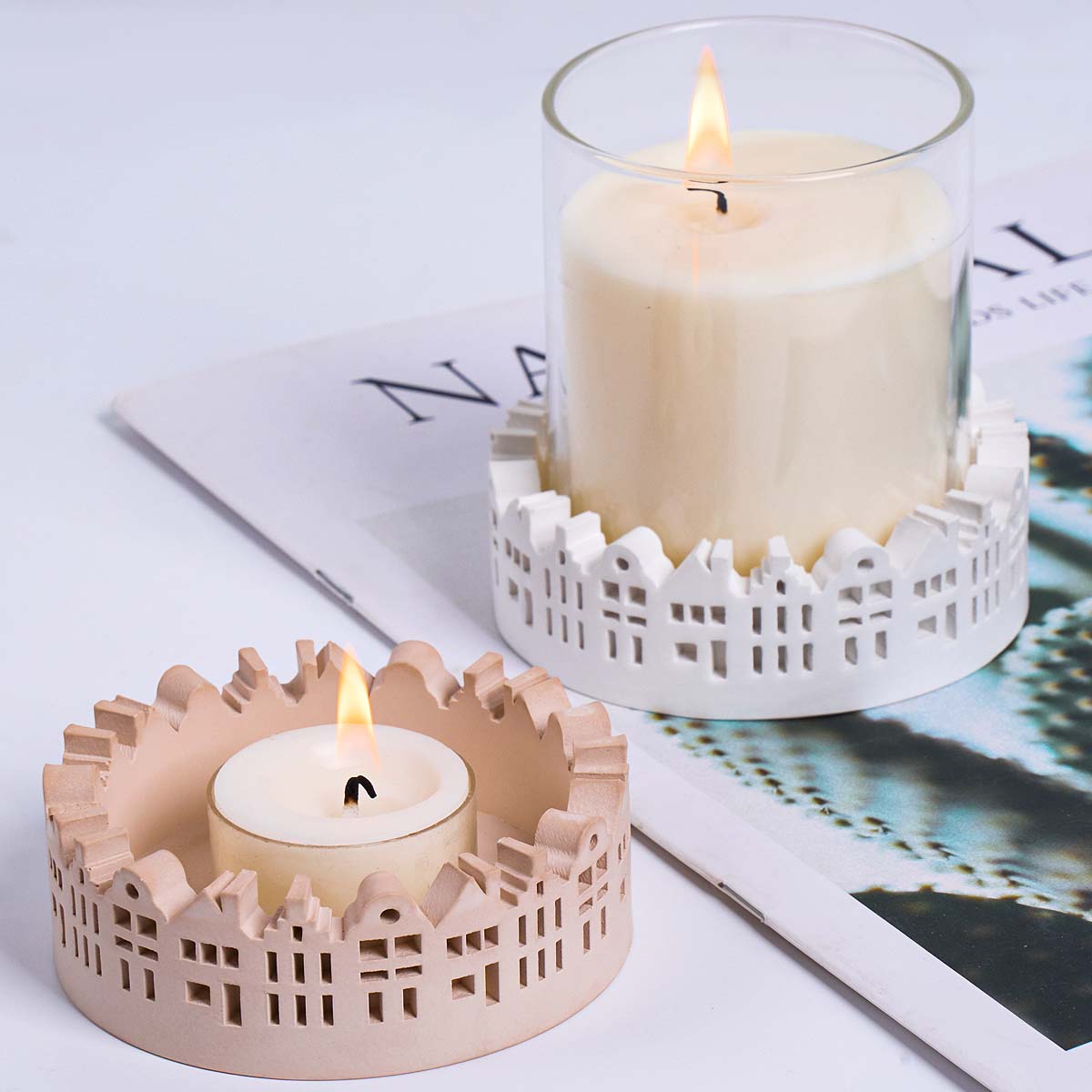 Hollow Round House Candle Hold - đánh giá và giá Potsticker Mold