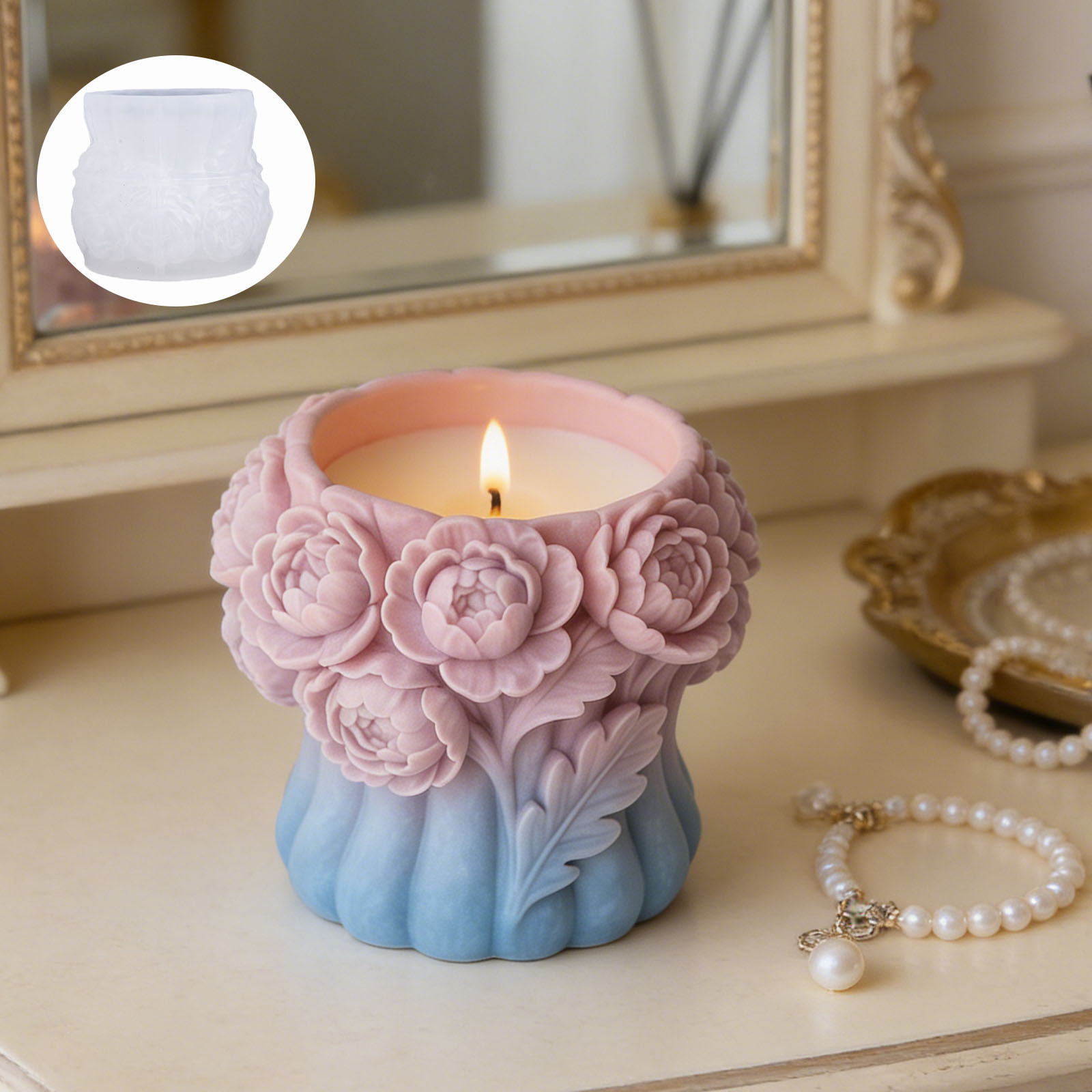 3D Flower Vase Silicone Mold L - đánh giá và giá Potsticker Mold