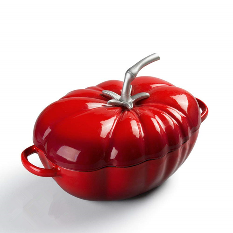 25cm Tomato Enameled Cast Iron - đánh giá và giá Cast Iron Corn