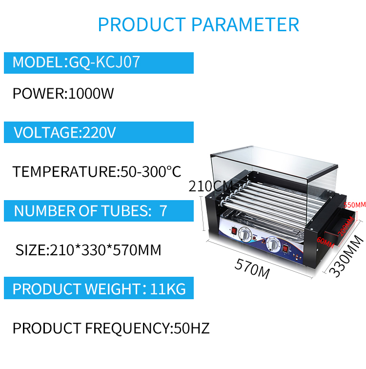 GQ-KCJ07 Hot Sale Electric Hot - đánh giá và giá Hot Dog Press
