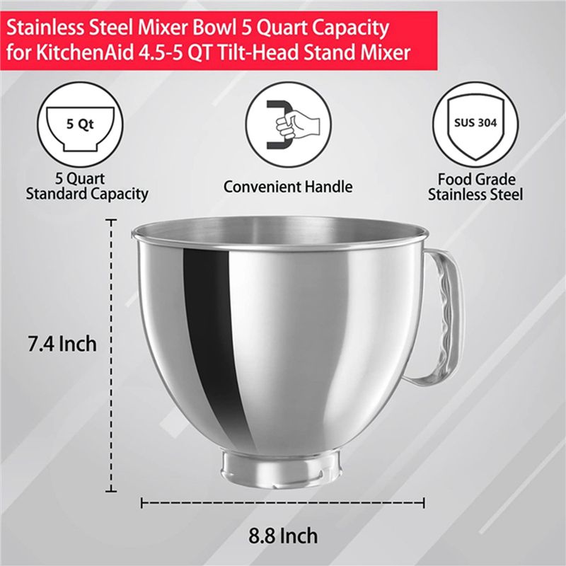 A21T 3X Stainless Steel Mixer  - đánh giá và giá Kitchenaid Mixer Artisan 5Qt
